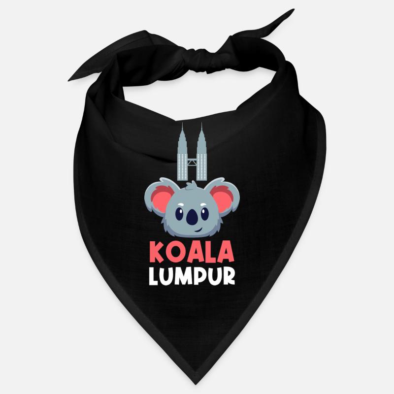 Koala Lumpur Jeu de mots de voyage mignon Bandana