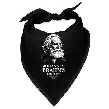 Johannes Brahms Komponist Dirigent Pianist - Bandana - Schwarz - Vorne