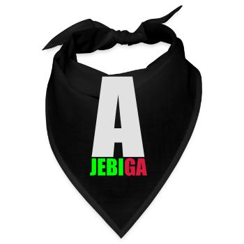 A JEBI GA - Bandana - Schwarz - Vorne