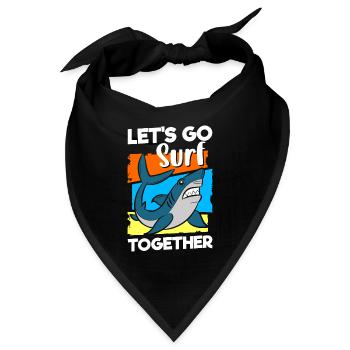 Hai Meer Unter Wasser Raubfisch - Bandana - Schwarz - Vorne