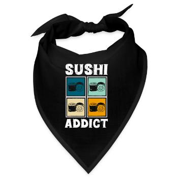 Japan Nigiri Stäbchen - Bandana - Schwarz - Vorne