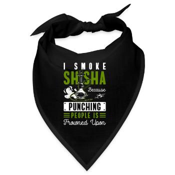 Wasserpfeife Rauch Türkisch Smoken - Bandana - Schwarz - Vorne