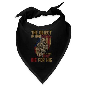 Krieg Flagge Sieg Demonstration - Bandana - Schwarz - Vorne