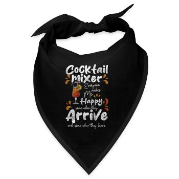 Mixer Alkohol Drink - Bandana - Schwarz - Vorne