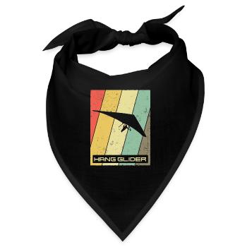 Hanggleiter Drachenflieger Deltasegler - Bandana - Schwarz - Vorne