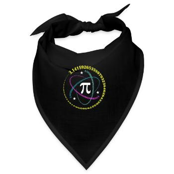 Pi Tag 3.14 Lustiger Mathe Liebhaber Froher Pi Tag - Bandana - Schwarz - Vorne