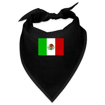 Flagge México - Bandana - Schwarz - Vorne