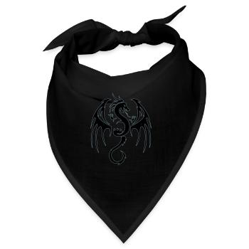dragon tribal - Bandana - Schwarz - Vorne