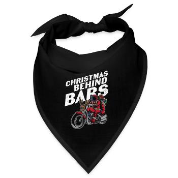 Weihnachtsmann Pullover - Weihnachtspullover - Bandana - Schwarz - Vorne