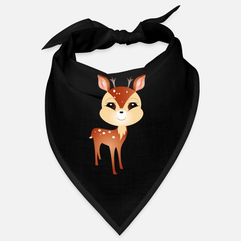 niedlicher kleiner Rehbock mit großem Geweih Bandana