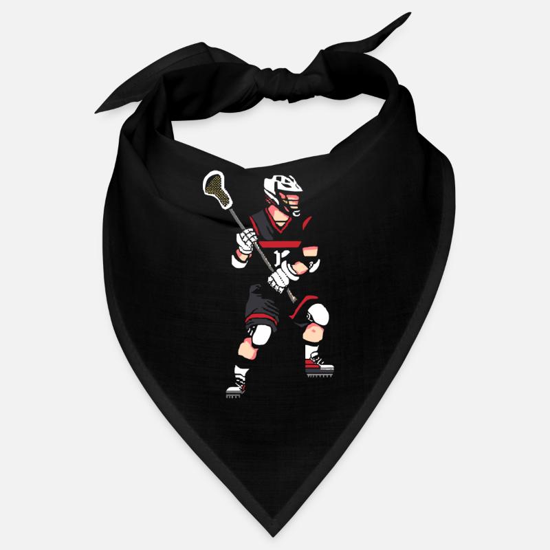 Lacrosse Player Pixel Bandana