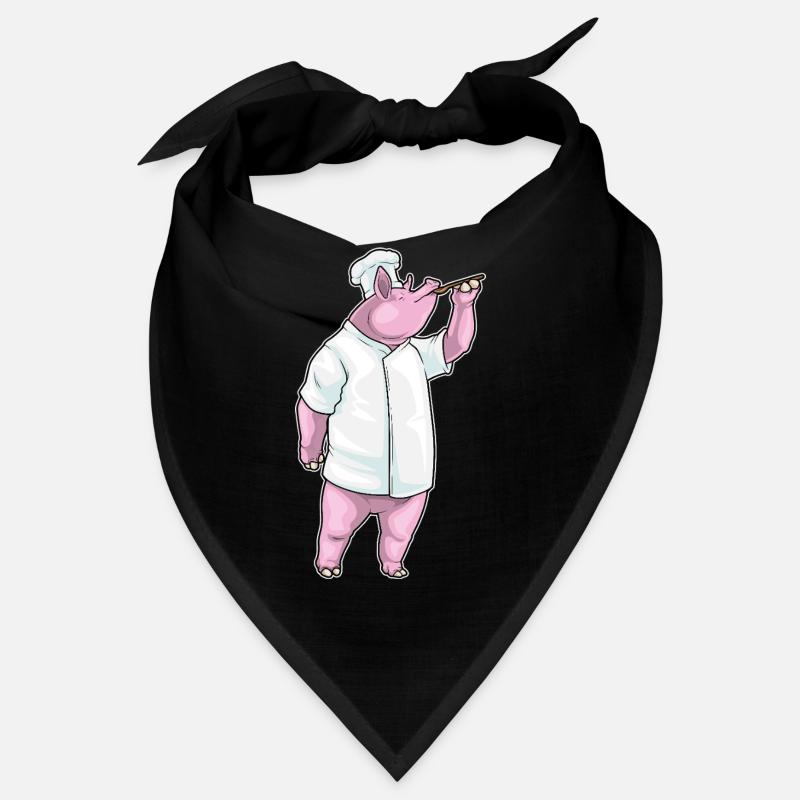 Schwein Koch Kochlöffel Kochen Bandana