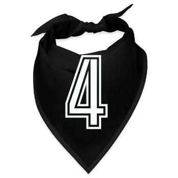 4 - Bandana - Schwarz - Vorne