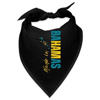Hergestellt auf den Bahamas, geboren auf den Bahamas - Bandana - Schwarz - Vorne