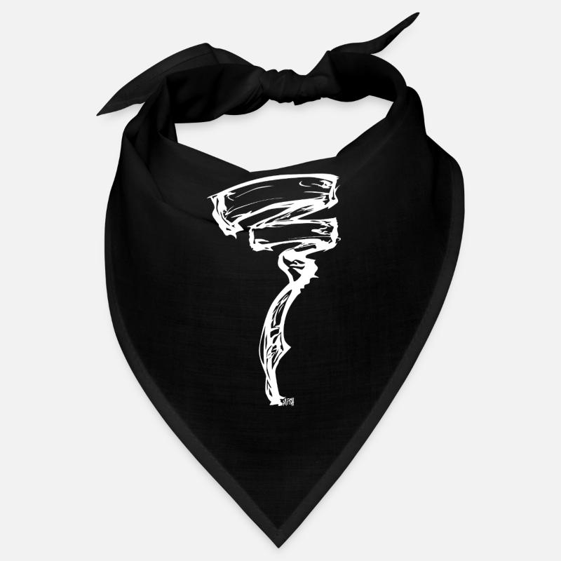 Energetischer Wind - Bandana - Schwarz