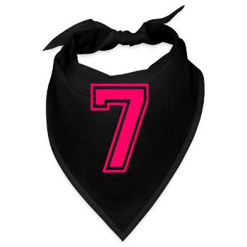 7 - Bandana - Schwarz - Vorne