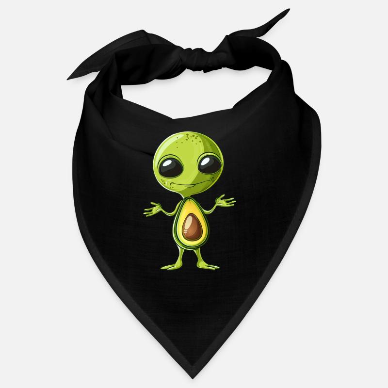 Cooler Alien Avocado mit Sonnenbrille Design Bandana