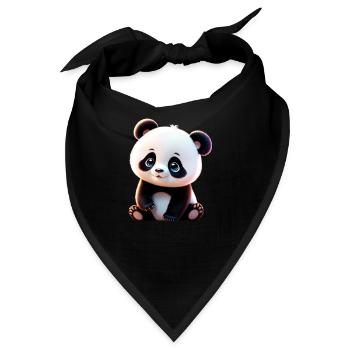 Baby Panda/ Pandabärchen - Bandana - Schwarz - Vorne