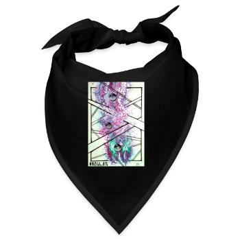 pink bubbles - Bandana - Schwarz - Vorne