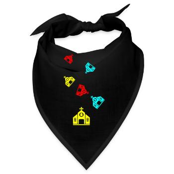 Kirche - Bandana - Schwarz - Vorne