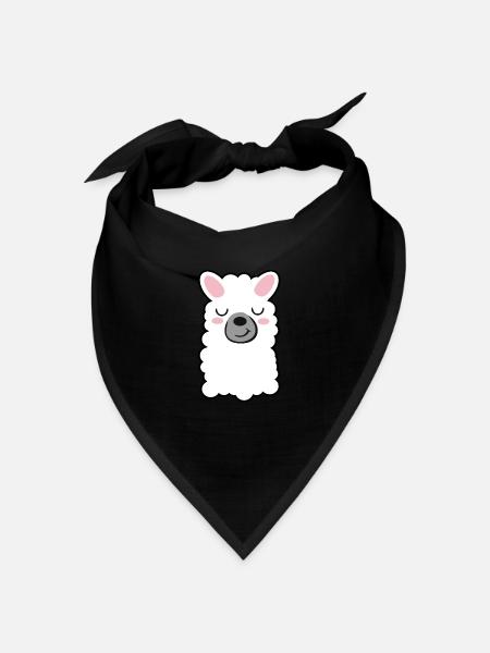 Lama - Bandana - Schwarz