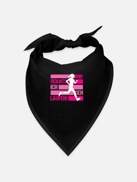 Mir Reichts Ich Geh Laufen Läufer Marathon Joggen - Bandana - Schwarz