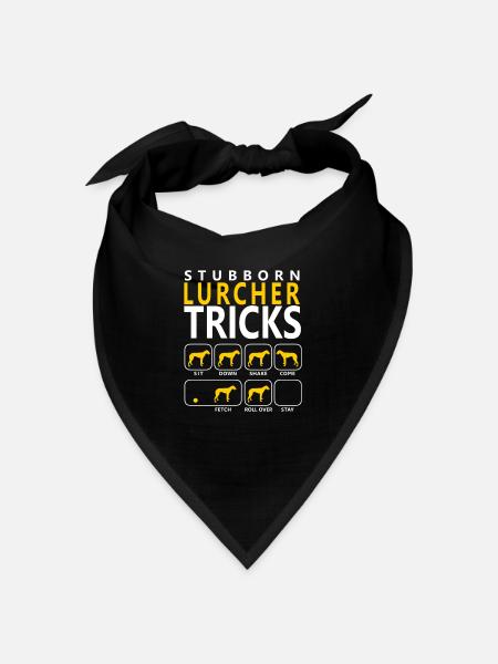 Stubborn Lurcher Tricks - Bandana - black