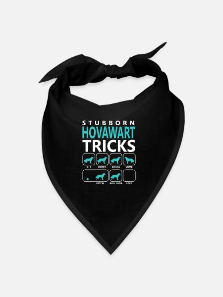 Hartnäckige Hovawart-Tricks - Bandana - Schwarz