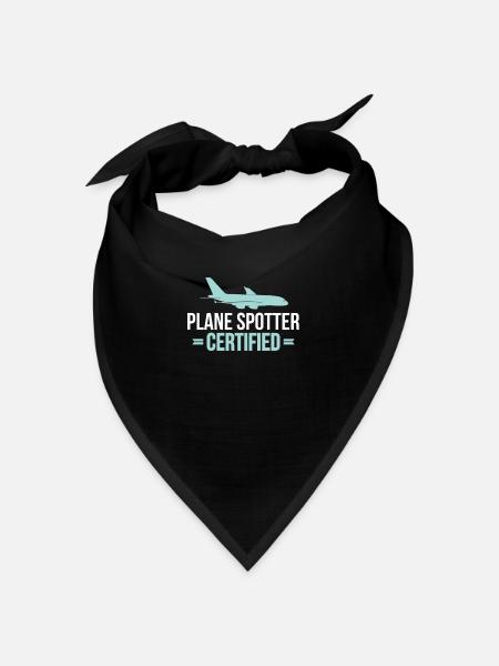 Flugzeug Fotograf als Geschenk zum Schenken - Bandana - Schwarz