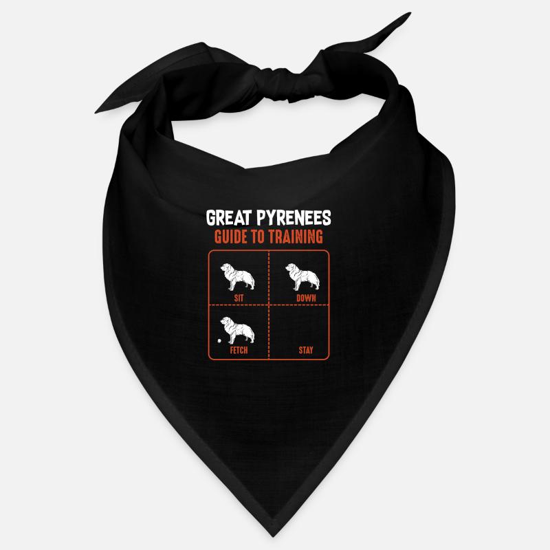 Great Pyrenees Guide To Training Pyrenees Dog - Bandana - black