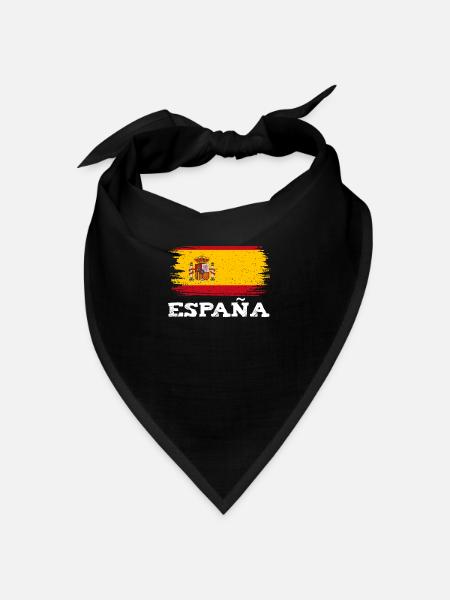 Espagne España flag accueil équipe sportive - Bandana - noir