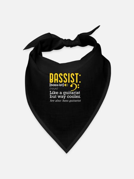 Bassist Definition Bass Guitar - Bandana - noir