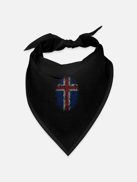 ÉQUIPE ISLANDE - Bandana - noir - Devant