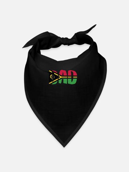 Vanuatu Dad - Bandana - black - Front