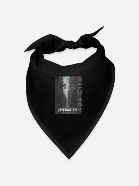 Azerbaijan - Bandana - black - Front
