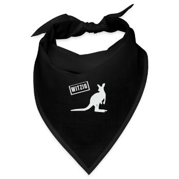 Känguru. Witzig. - Bandana - Schwarz - Vorne