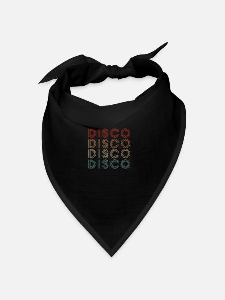 Costume rétro de musique disco - Bandana - noir - Devant