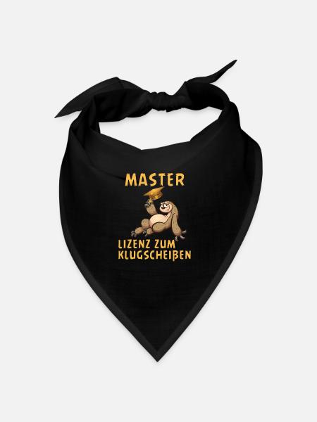 Uni Master of Science Arts 2020 Abschluss Geschenk - Bandana - Schwarz