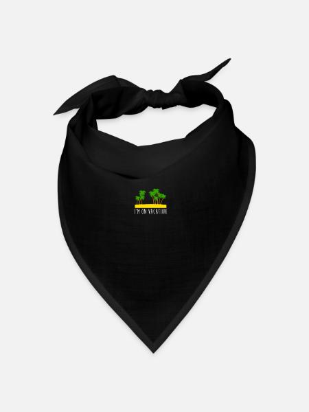 Je suis en vacances | Je suis en vacance - Bandana - noir