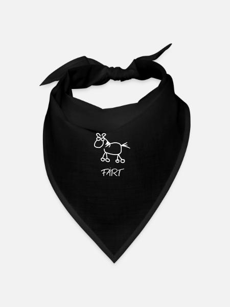 Pferd, Färt, Fun Design - Bandana - Schwarz