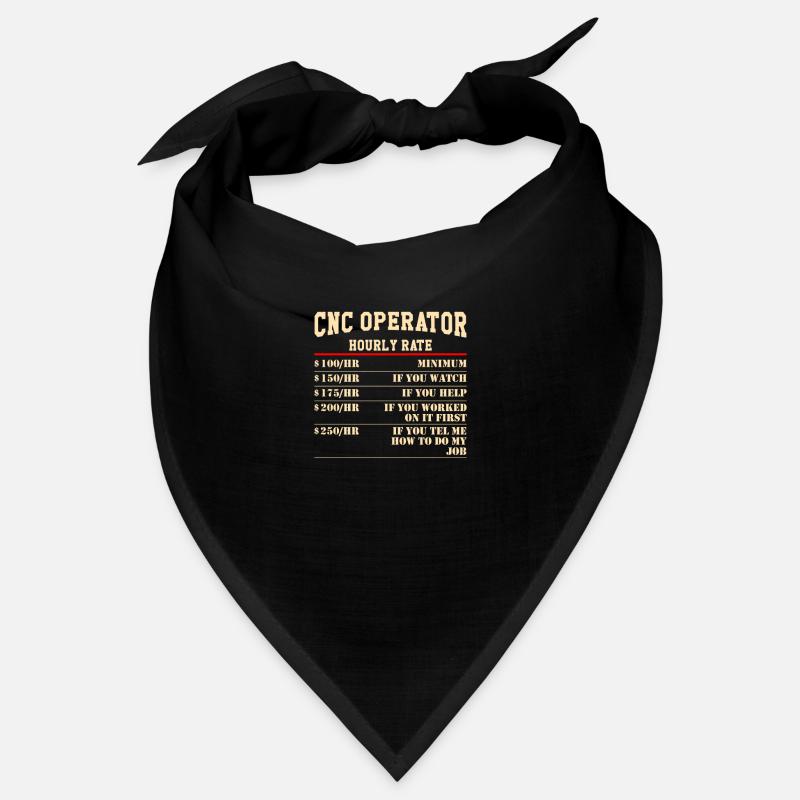 CNC Operator Hourly Rates cnc machinist Bandana