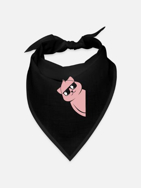 Observer et espionner les chats - Bandana - noir