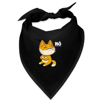 144 KATZE NEIN - Bandana - Schwarz - Vorne