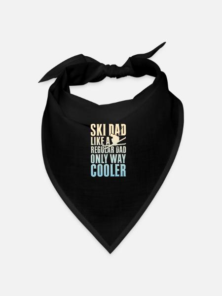 Ski Dad Like A Regular Dad Only Way Cooler - Bandana - black - Front