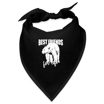 Best Friends For Life - Polar Bear For Everyone Wh - Bandana - Schwarz - Vorne