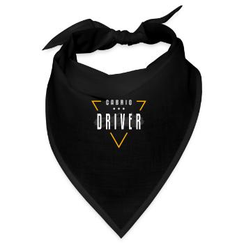 Cabrio Driver Streetwear - Bandana - Schwarz - Vorne