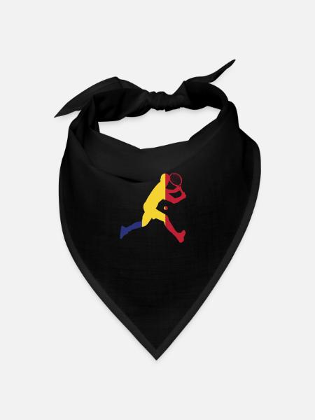 Tennis Team Romania - Bandana - Schwarz - Vorne