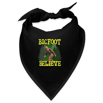 Bigfoot - Bigfoot Glauben - Bandana - Schwarz - Vorne