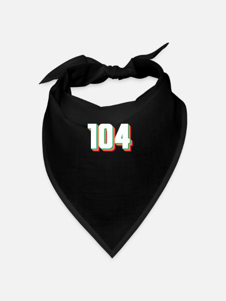 104 - Bandana - black - Front