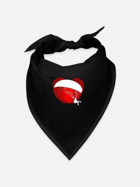 PARAGLIDER - Bandana - Schwarz - Vorne